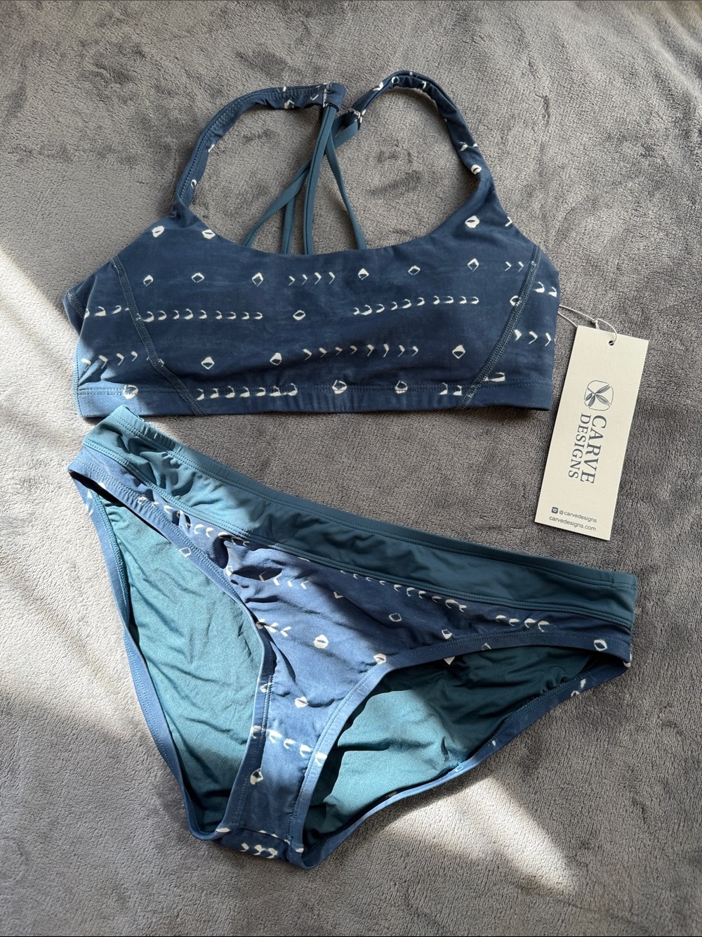 Carve Designs Shibori & Indigo Bikini Set